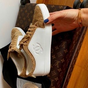 Chanel Tweed CC Sneakers